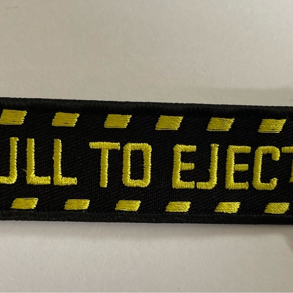 Military Aircraft Pull To Eject Key Chain Tag NEW - Picture 1 of 1